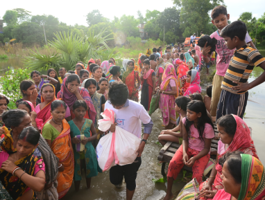 Flood Relief Hooghly West Bengal India